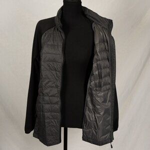 32 Degrees Weatherproof Women's XL Lightweight Packable Puffer Jacket Gray Black